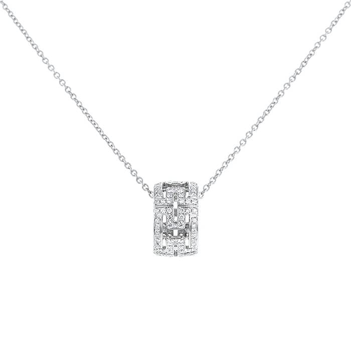 [Royal]PARENTESI NECKLACE SILVER DIAMOND