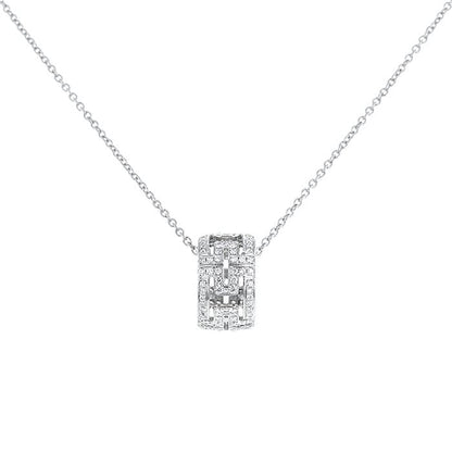 [Royal]PARENTESI NECKLACE SILVER DIAMOND