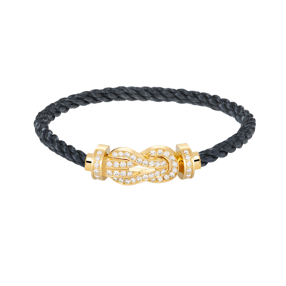 [Royal]CHANCE LARGE 8 FIGURE BUCKLE FULLDIAMOND BRACELET GOLD