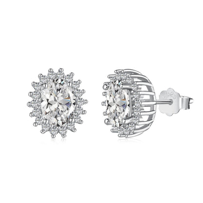 [Royal]Delicate Radiant Oval Cut Daily Earrings