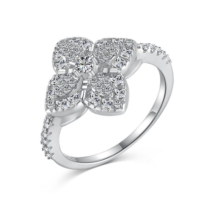 [Royal]Luxurious Colorful Flower Shape Banquet Ring