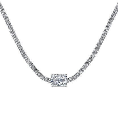 [Royal]2.0 carat Ornate Emerald Cut Necklace