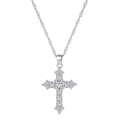 [Royal]Delicate Cross Shape Necklace