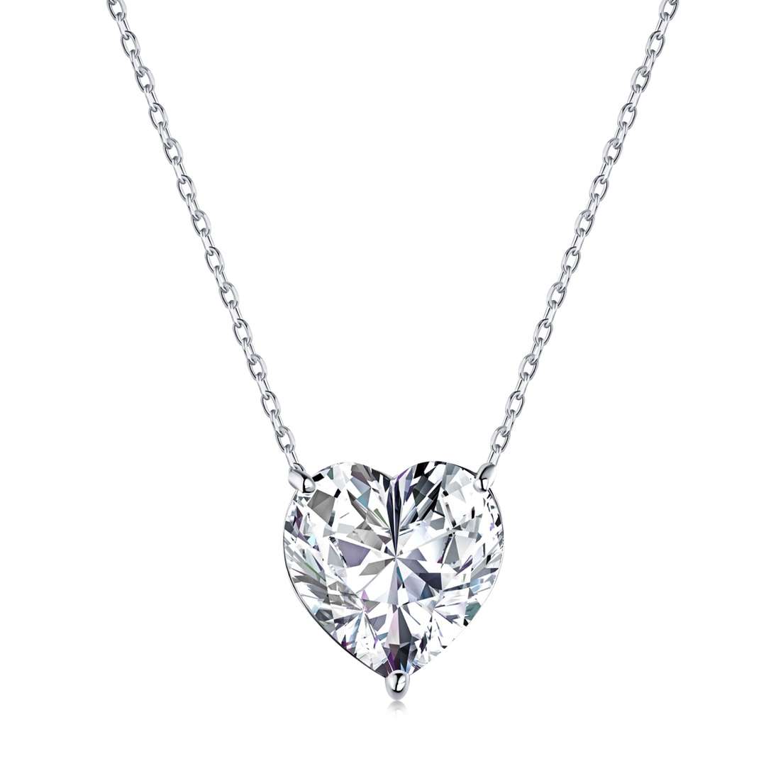 [Royal]6.0 carat Radiant Heart Shape Necklace