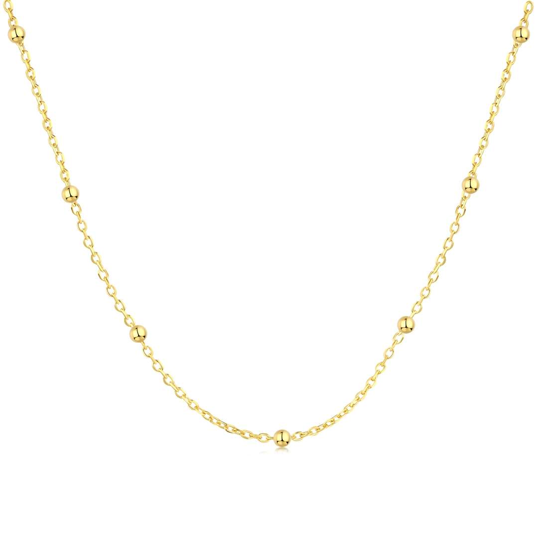 [Royal]Small Bead Clavicle Chain Simple Necklace