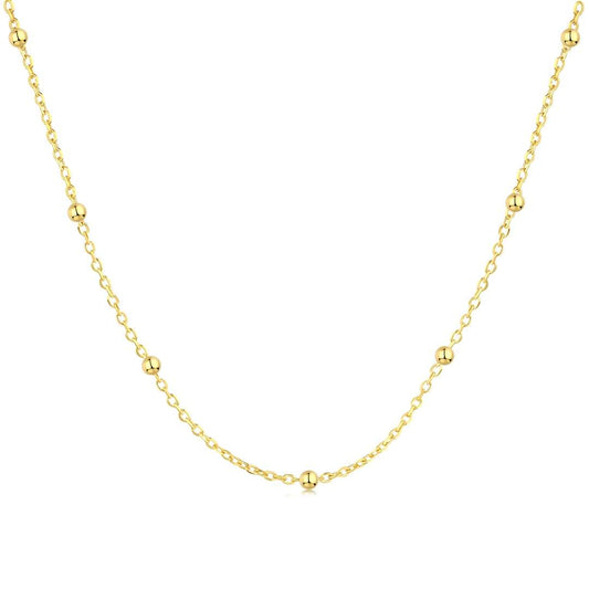 [Royal]Small Bead Clavicle Chain Simple Necklace