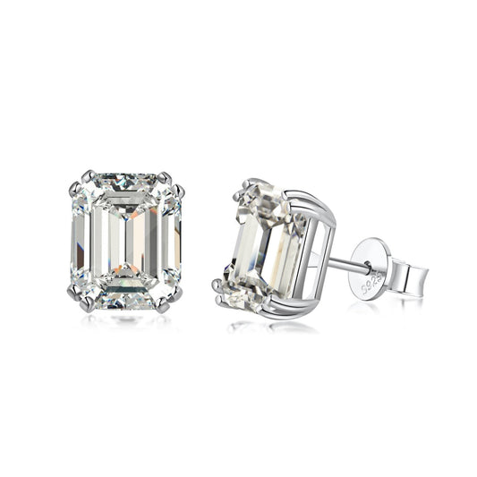 [Royal]Dazzling Square Shape Earrings