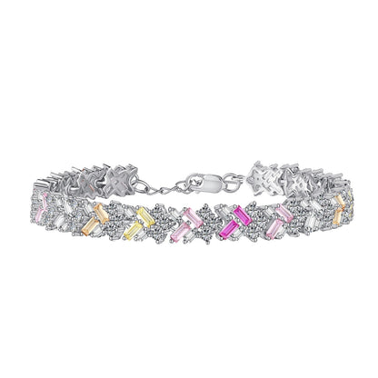 [Royal]Dazzling Unique Multi Shape Daily Bracelet