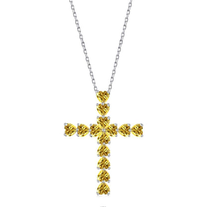 [Royal]Radiant Cross Shape Necklace