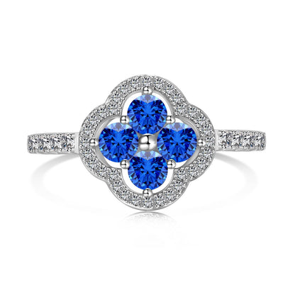 [Royal]Four Leaf Clover Flower Design Ring