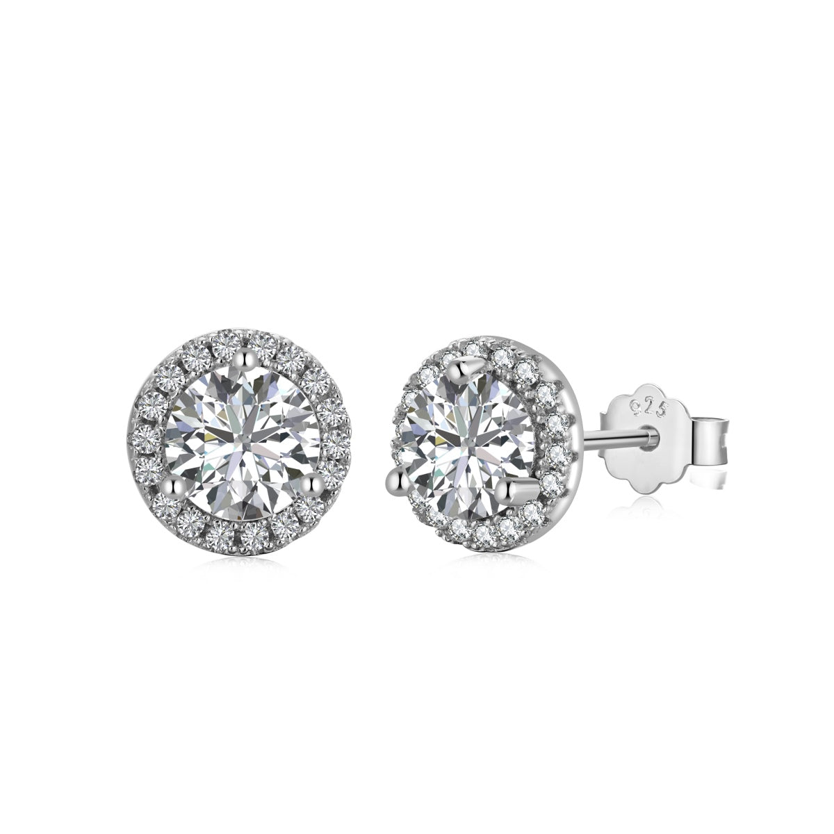 [Royal]Classic Princess Round Shape Earrings