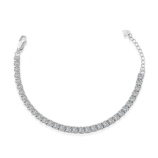 [Royal]Sparkling Radiant Princess Cut Tennis Bracelet