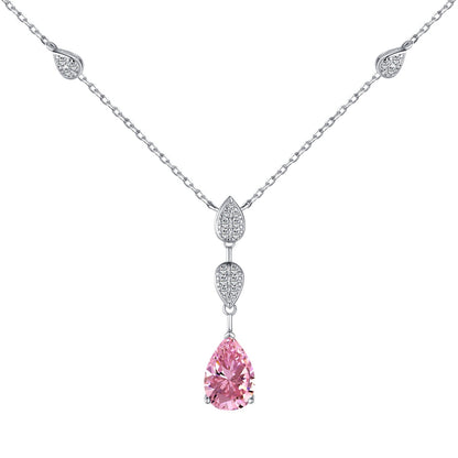 [Royal]Dazzling Pear Cut Necklace