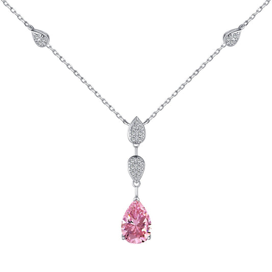 [Royal]Dazzling Pear Cut Necklace