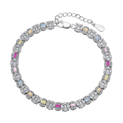 [Royal]Dazzling Radiant Multi Cut Daily Bracelet