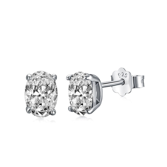 [Royal]Oval Classic Dignified Elegant Earrings