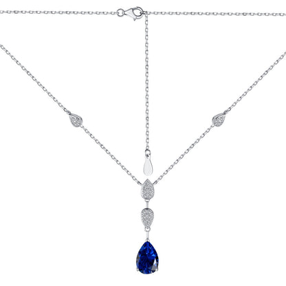 [Royal]Dazzling Pear Cut Necklace