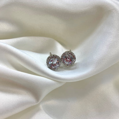 [Royal]Classic Princess Round Shape Earrings