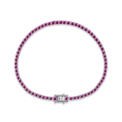 [Royal]Dazzling Colorful Round Cut Daily Bracelet