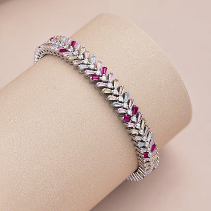 [Royal]Dainty Radiant Emerald Cut Daily Bracelet