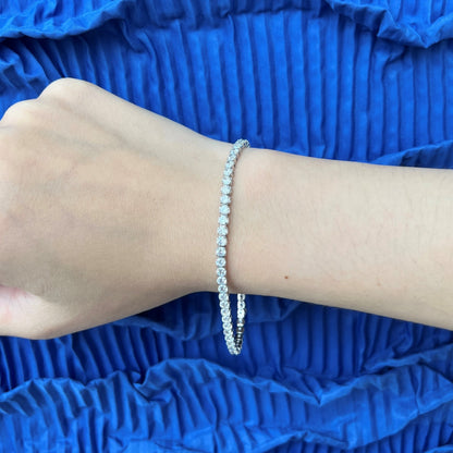 [Royal]Sparkling Round Cut Daily Bracelet