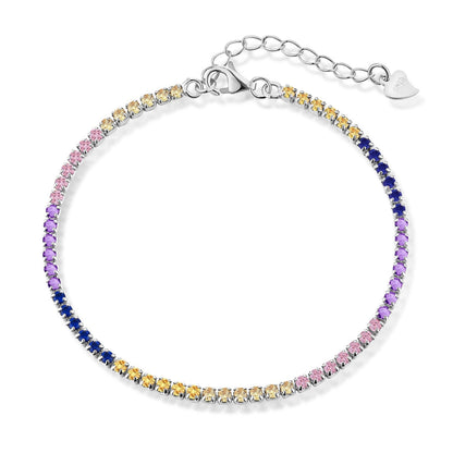 [Royal]Radiant Shinning Princess Cut Tennis Bracelet