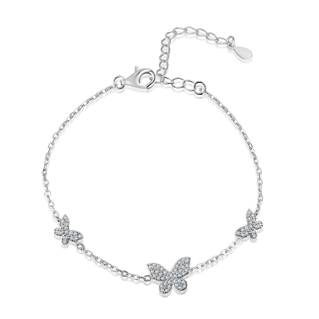 [Royal]Delicate Butterfly Pendant Bracelet