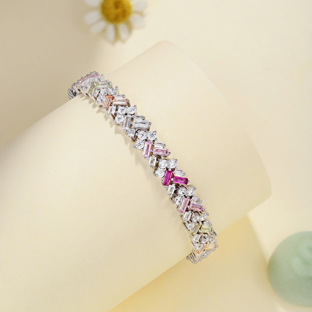 [Royal]Dazzling Unique Multi Shape Daily Bracelet