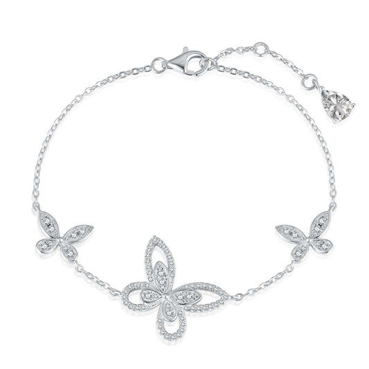 [Royal]Delicate Butterfly Pendant Bracelet