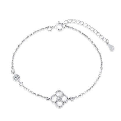 [Royal]Delicate Four Leaf Clover Bracelet