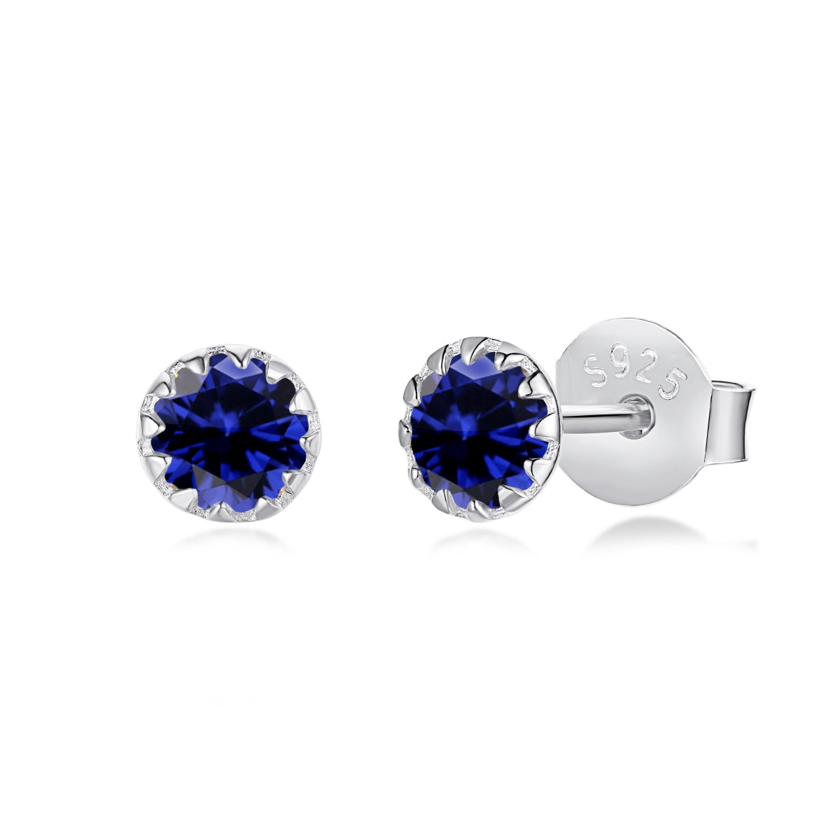 [Royal]Sparkling Colorful Round Shape Earrings