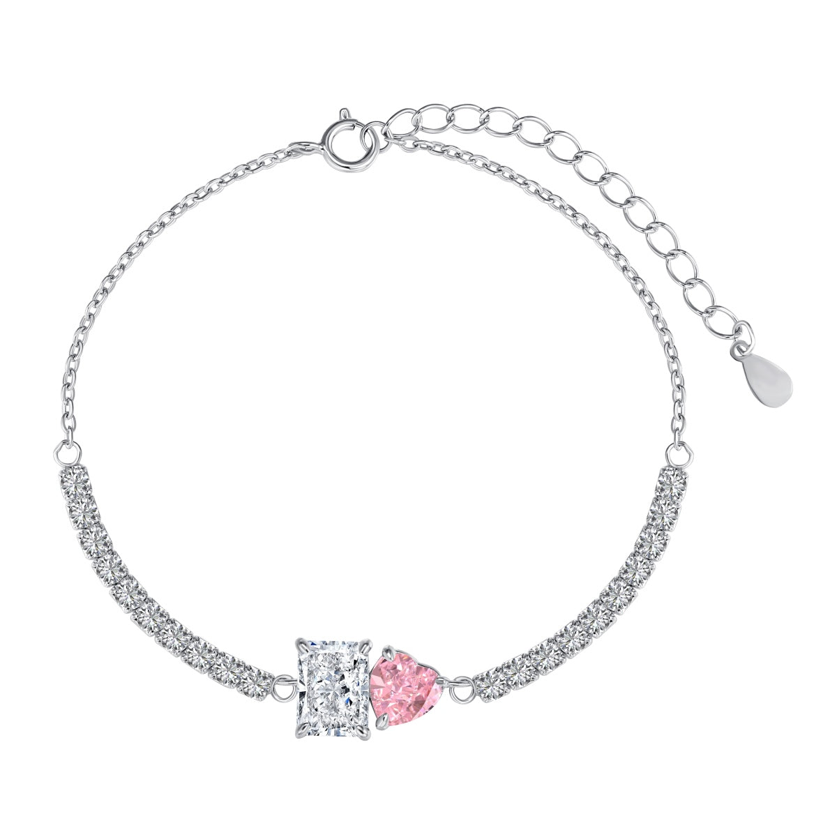 [Royal]Dazzling Unique Multi Shape Lover Bracelet