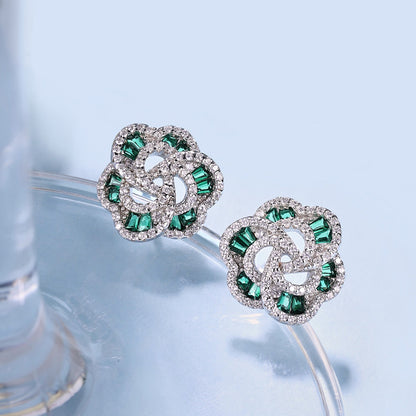 [Royal]Exquisite Flower Shape Daily Earrings