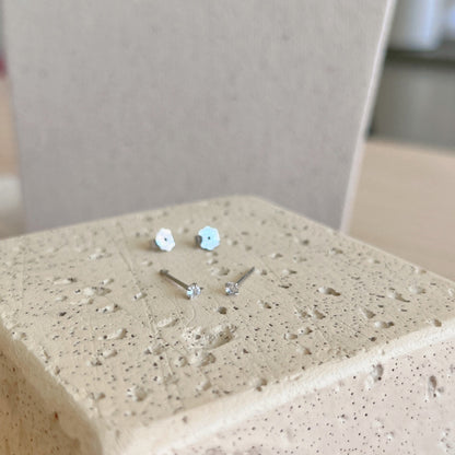 [Royal]Delicate Solitaire Earrings