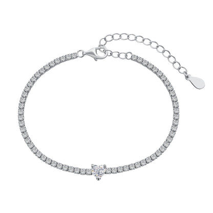 [Royal]0,5 Karat Elegantes romantisches Herzform-Liebhaberarmband