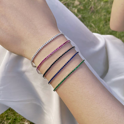 [Royal]Radiant Colorful Round Cut Party Bracelet