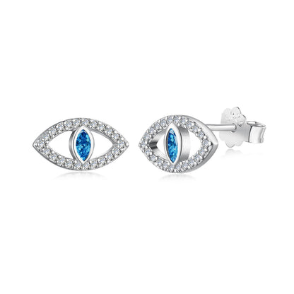 [Royal]Blue Devil Eyes Hollow Stud Earrings