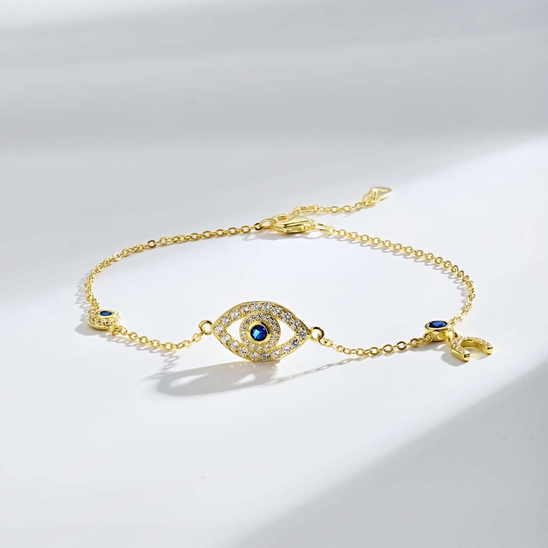 [Royal]Dainty Eye Shape Necklace