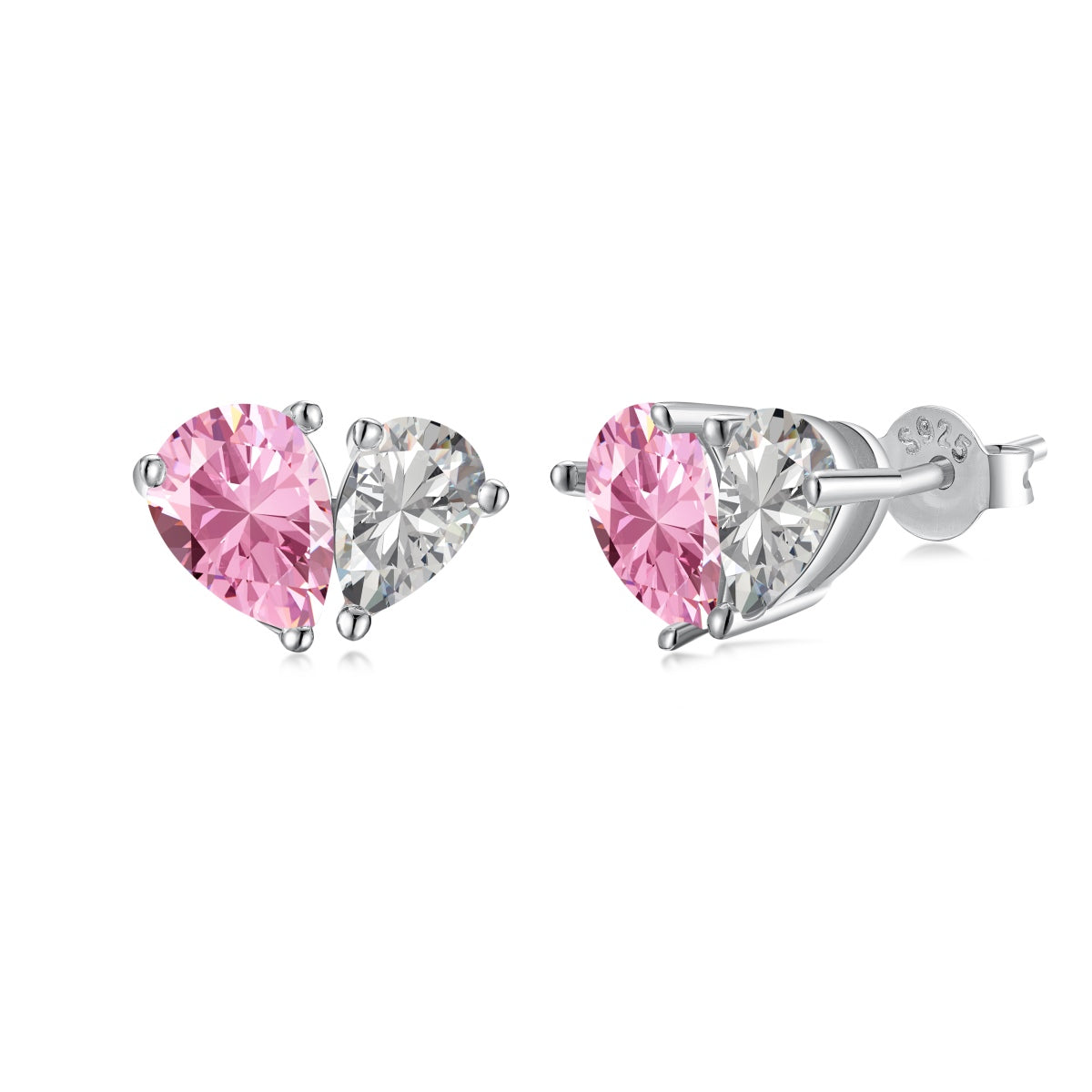 [Royal]Dazzling Elegant Heart Cut Lover Earrings