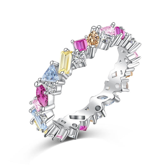 [Royal]Schillernder polychromatischer Multi-Cut-Tagesring