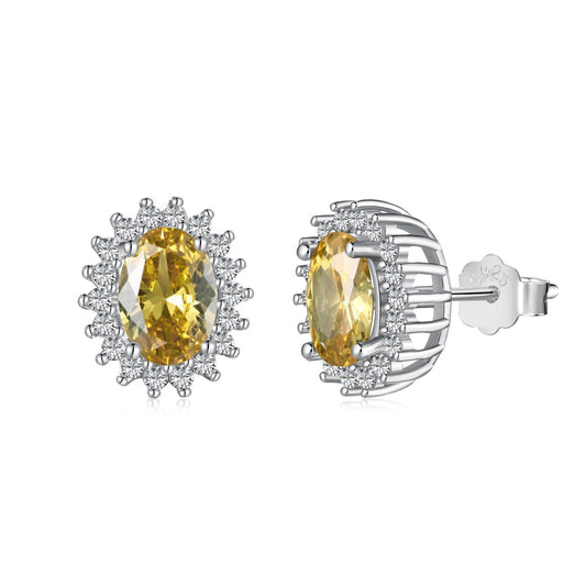 [Royal]Delicate Radiant Oval Cut Daily Earrings