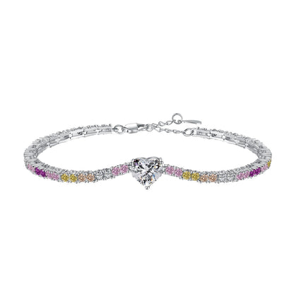 [Royal]Delicate Romantic Heart Shape Lover Bracelet