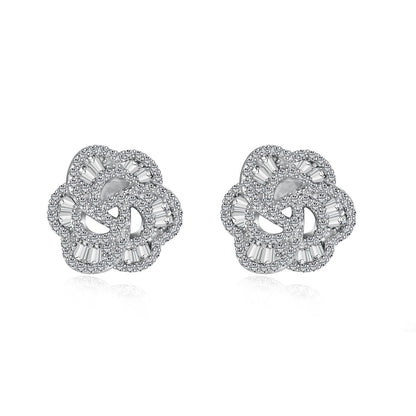 [Royal]Exquisite Flower Shape Daily Earrings