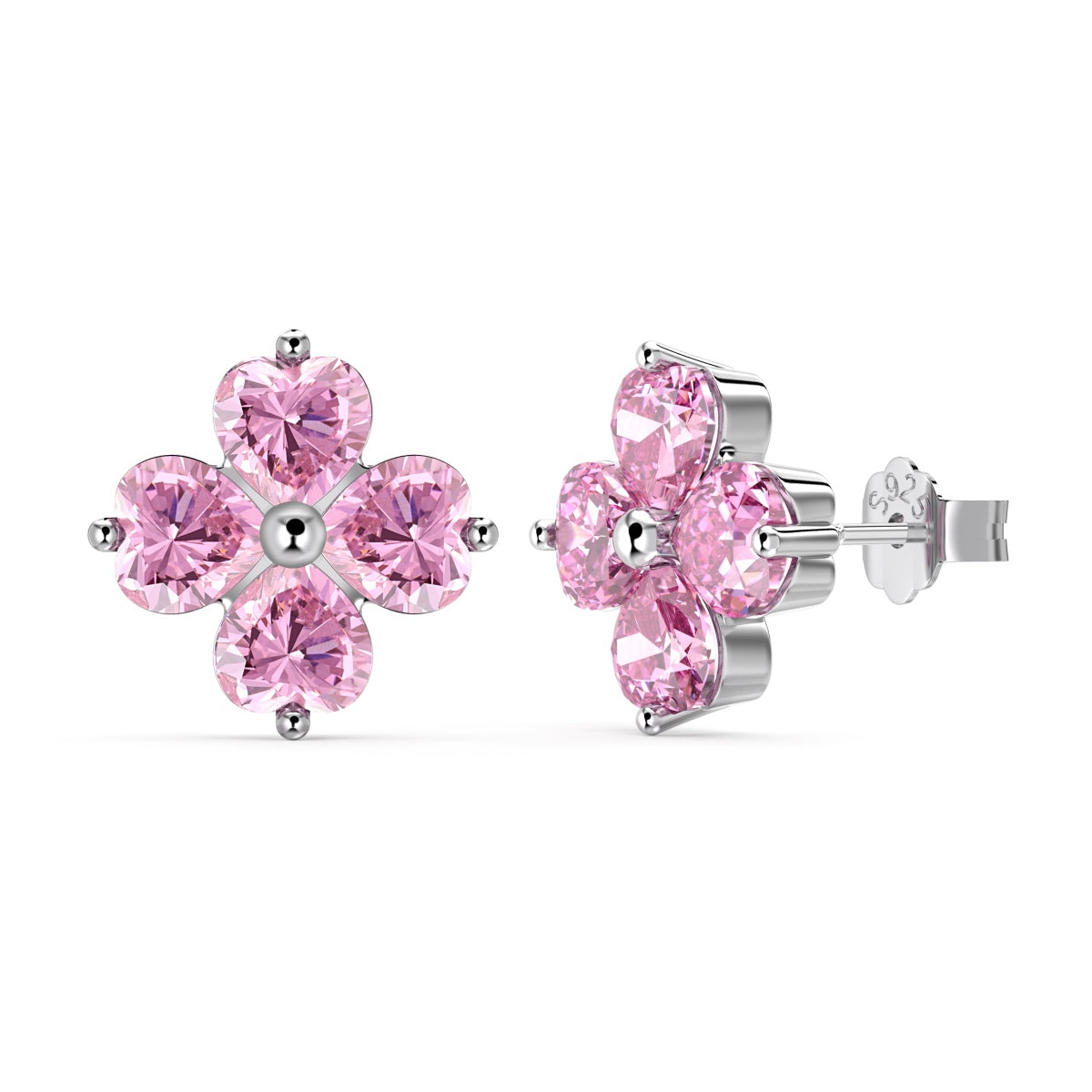 [Royal]Four-Leaf Clover Ball Earrings