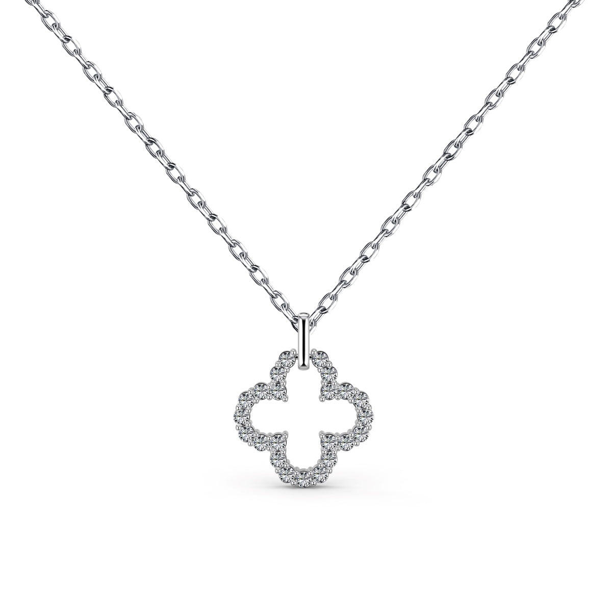 [Royal]Four-Leaf Clover Hollow Design Exquisite Necklace