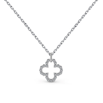 [Royal]Four-Leaf Clover Hollow Design Exquisite Necklace