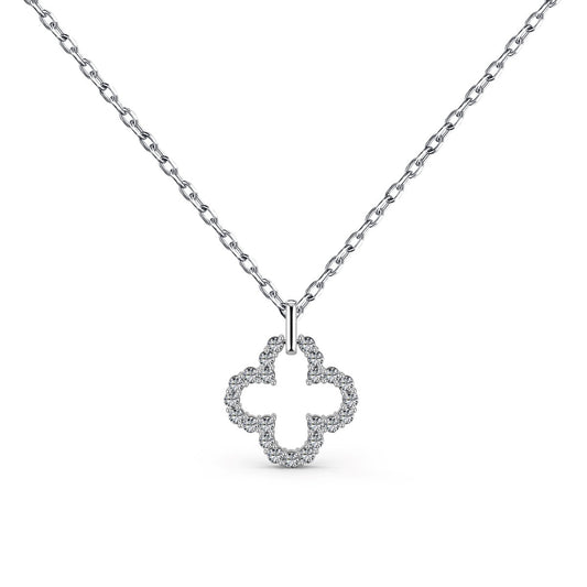 [Royal]Four-Leaf Clover Hollow Design Exquisite Necklace