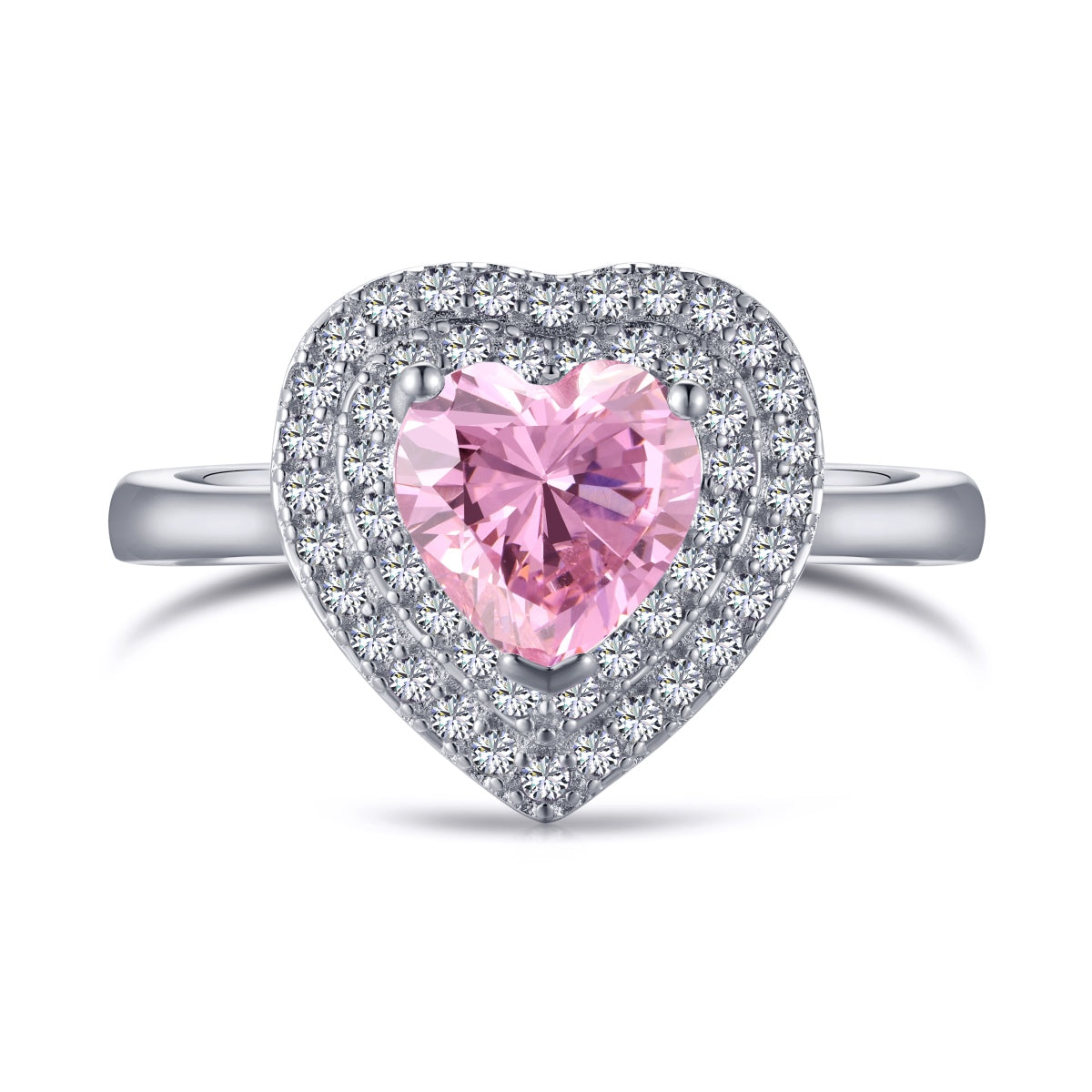 [Royal]Delicate Ebullient Heart Shape Wedding Ring