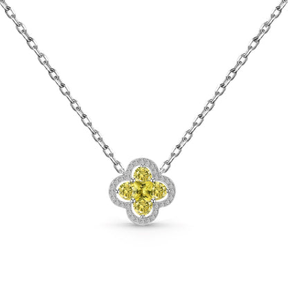 [Royal]Spliced Lucky Four-Leaf Clover Versatile Necklace