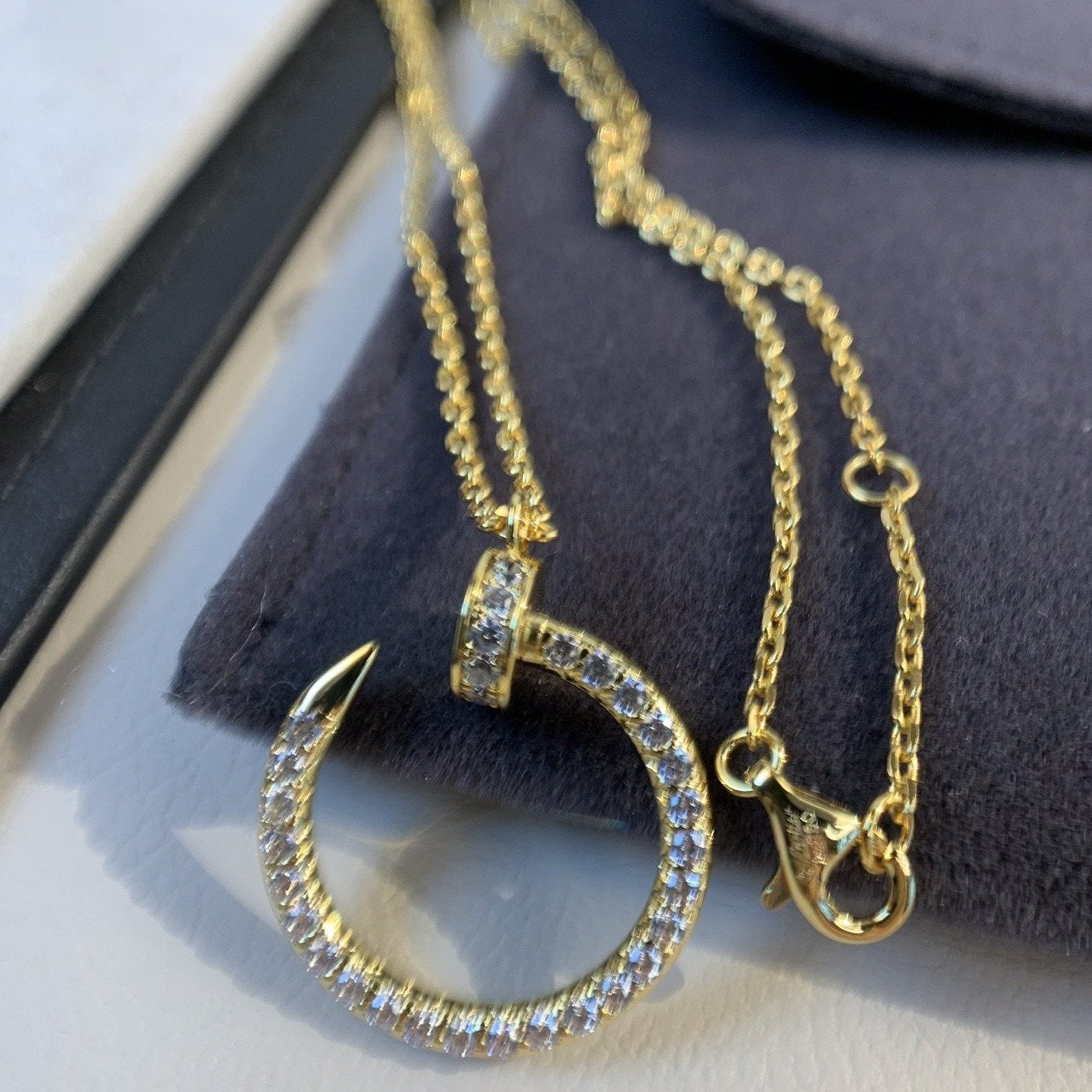 [Royal]JUSTE NECKLACE GOLD DIAMONDS